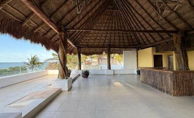 CASA EN VENTA MERIDA, TELCHAC PUERTO, FRENTE AL MAR, EQUIPADA, LISTA.