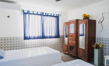 CASA EN VENTA MERIDA, PLAYA CHELEM A 250 MTS DEL MAR, CASA BOMBON, LISTA.