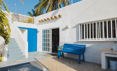 CASA EN VENTA MERIDA, PLAYA CHELEM A 250 MTS DEL MAR, CASA BOMBON, LISTA.