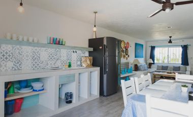 CASA EN VENTA MERIDA, PLAYA CHELEM A 250 MTS DEL MAR, CASA BOMBON, LISTA.