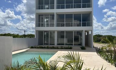 DEPARTAMENTO EN VENTA MERIDA, PLAYA SAN BENITO, OCEAN 26 TIPO A, 2DA FILA, LISTO