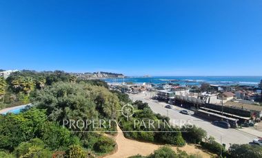 Algarrobo, Gran Departamento con vista al Mar en plena Costanera.