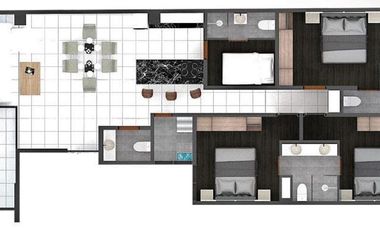 Venta de Pent House - ROOF GARDEN PRIVADO