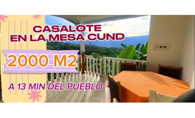 Casalote de 2000 M2 de 490 mill en La Mesa Cund a 13 Min del pueblo