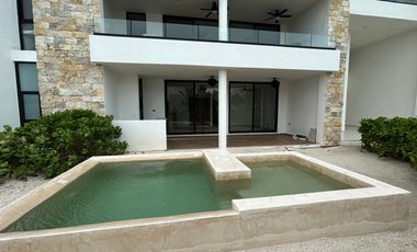 DEPARTAMENTO EN VENTA MERIDA,PLAYA TELCHAC,FRENTE AL MAR,BOCANA,PB,  LISTO.