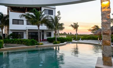 DEPARTAMENTO EN VENTA MERIDA,PLAYA TELCHAC,FRENTE AL MAR,BOCANA,PB,  LISTO.