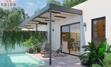 CASA EN VENTA MERIDA, CONKAL, PRIVADA FRIDA RESIDENCIAL, MOD. 3 REC, JUN 2027.