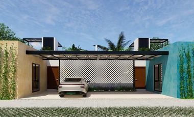 CASA EN VENTA MERIDA, CONKAL, PRIVADA FRIDA RESIDENCIAL, MOD. 3 REC, JUN 2027.