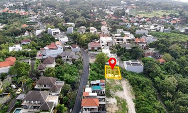 Tanah murah 300m2 kawasan villa toyaning Ungasan idr 7jt/m2