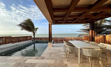 CASA EN VENTA MERIDA, PLAYA CHUBURNA, FRENTE AL MAR, ENTREGA INMEDIATA.