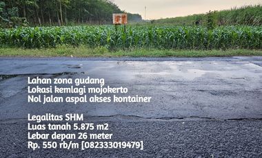 Lahan zona gudang mojokerto