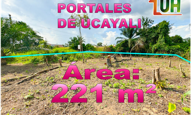 00666-REMATO TERRENO URBANO-URB. LOS PORTALES DE UCAYALI- A T 221 M2