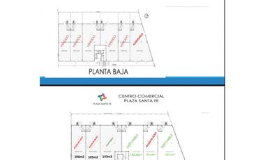 VENTA DE MAS DE 1.100M2 EN LOCALES EN TOCUMEN, PLAZA SANTA FE JP