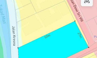 Buc tnh premium ada toko 1660m2 lbr68mtr dewi sri seminyak kuta jl8mtr