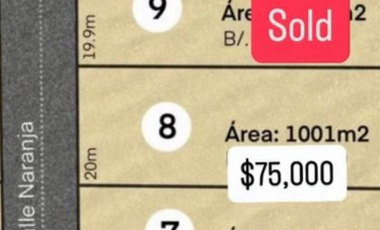 COSTA ESMERALDA / SAN CARLOS  / TERRENO / 1001 m2 / EXCLUSIVO