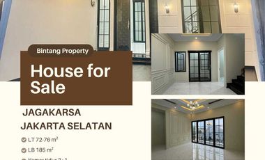Rumah baru 3 lantai plus rooftop di Jagakarsa Jakarta Selatan