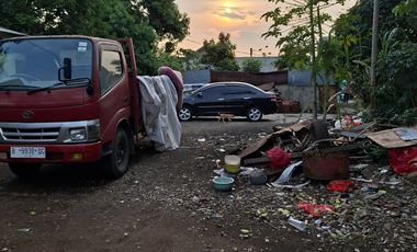 Di jual tanah darat sudah  ada pagar keliling  di pengasinan Bekasi