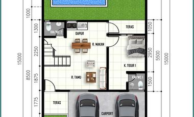 Ada Kolam Renang Rumah 2 Lantai Pusat Kota Jogja, Hunian Mewah