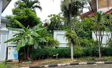 Tanah 555 m Ngantong Depan Taman di Jl Neptunus Villa Cinere Mas