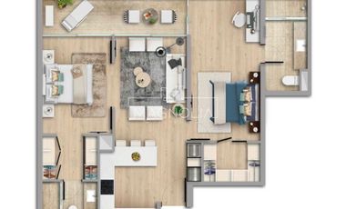 Departamento en Venta en a pasos de Zoco, punto gastronomico y cultural