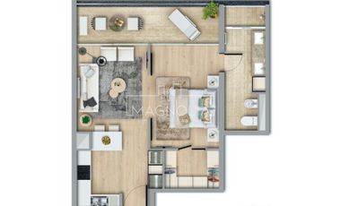 Departamento en Venta en a pasos de Zoco, punto gastronomico y cultural