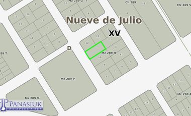 Terreno en venta de 866m2 ubicado en 9 de Julio