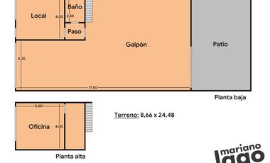 Galpón en venta de 190m2 ubicado en zona sur