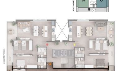 Departamento en VENTA-A estrenar-1 dorm. c/ balcón + vent. cruzada - Mendoza 800