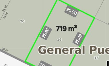 LOTE EN VENTA ZONA GOLF - 716 m² - PLANOS APORBADOS LISTOS PARA CONSTRUIR