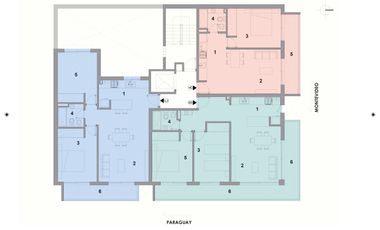 EN VENTA Departamento 2 dormitorios c/ balcon corrido en barrio Centro, Rosario