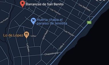 Lote en barrio privado Barrancas de San Benito de 872m2.