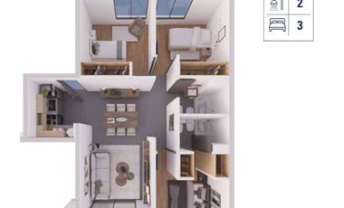 Departamento en pozo venta de 3 dormitorios en Godoy Cruz