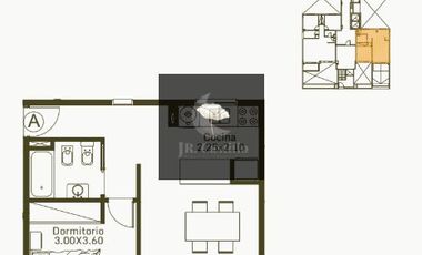 Departamento 2 ambientes en Virasoro 325 en Morón