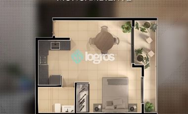 Monoambiente en pozo entrega 2026 en Macrocentro