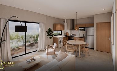 Departamento en pozo venta de 1 dormitorio en Barrio Bombal