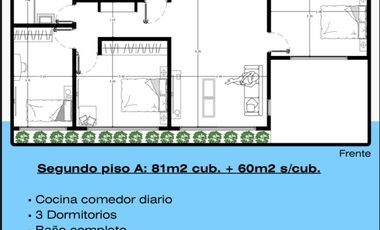 Departamento en venta de 2 dormitorios c/ cochera en Costa Azul