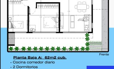 Departamento en venta de 2 dormitorios c/ cochera en Costa Azul