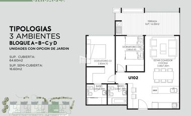Departamento en venta 4 ambientes - Green Palmers, Ingeniero Maschwitz