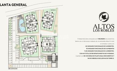 Depto en venta 4 ambientes - Altos Los Robles, Loma Verde