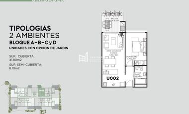 Departamento en venta 2 ambientes - Green Palmers, Ingeniero Maschwitz