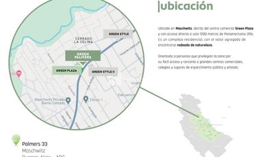 Departamento en venta 2 ambientes - Green Palmers, Ingeniero Maschwitz