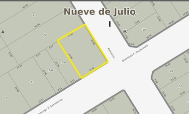 Terreno en venta de 465m2 ubicado en 9 de Julio