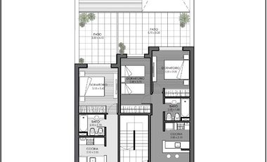 VENTA Departamento 2 dorm c/Patio - Pellegrini 2600 - Barrio Lourdes , Rosario.