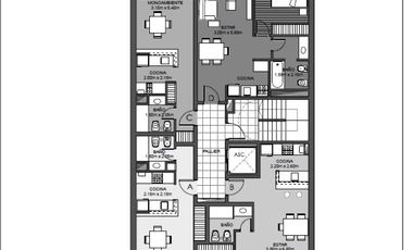 VENTA Departamento 1 DORM c/BALCÓN - Zeballos al 2200  Barrio Lourdes, Rosario.