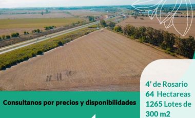 Terrenos de 300 m2 en venta - Autopista Ros-Sta Fe Km 8 - Ricardone