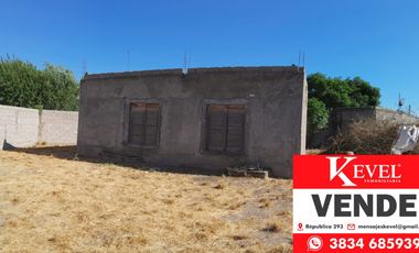 CASA A TERMINAR DE 45m2 CON CERRAMIENTO PERIMETRAL