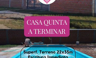 Casa Quinta a Terminar - San Pedro