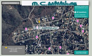 LE171. MAYU SUMAJ. TERRENO 756MT2. VISTA PANORAMICA C/SERV.