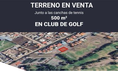 Terreno Residencial Club de Golf Pachuca