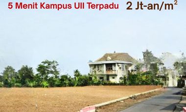 Tanah Strategis Jogja Termurah Tepi Jalan Area Kampus UII